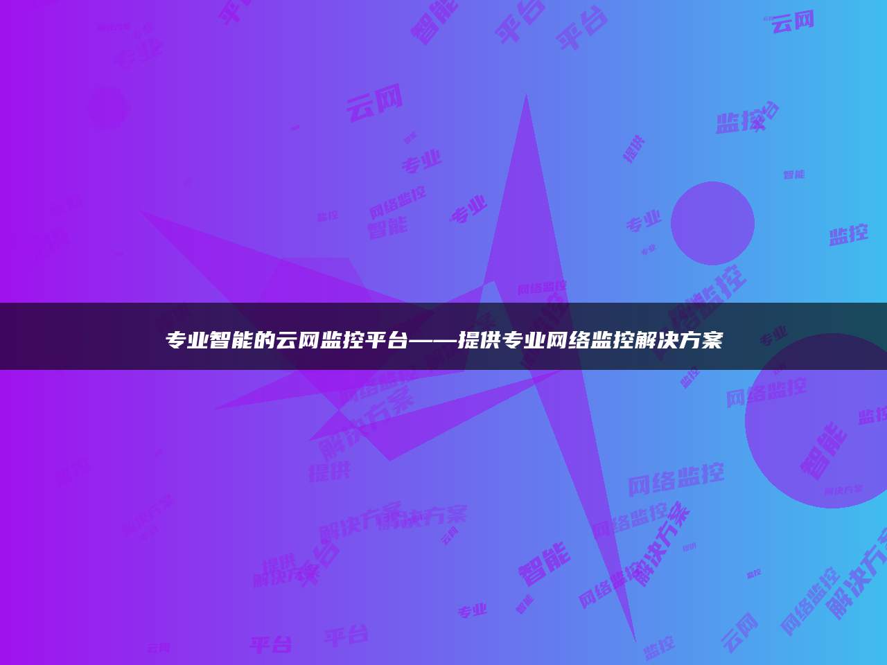 专业智能的云网监控平台——提供专业网络监控解决方案