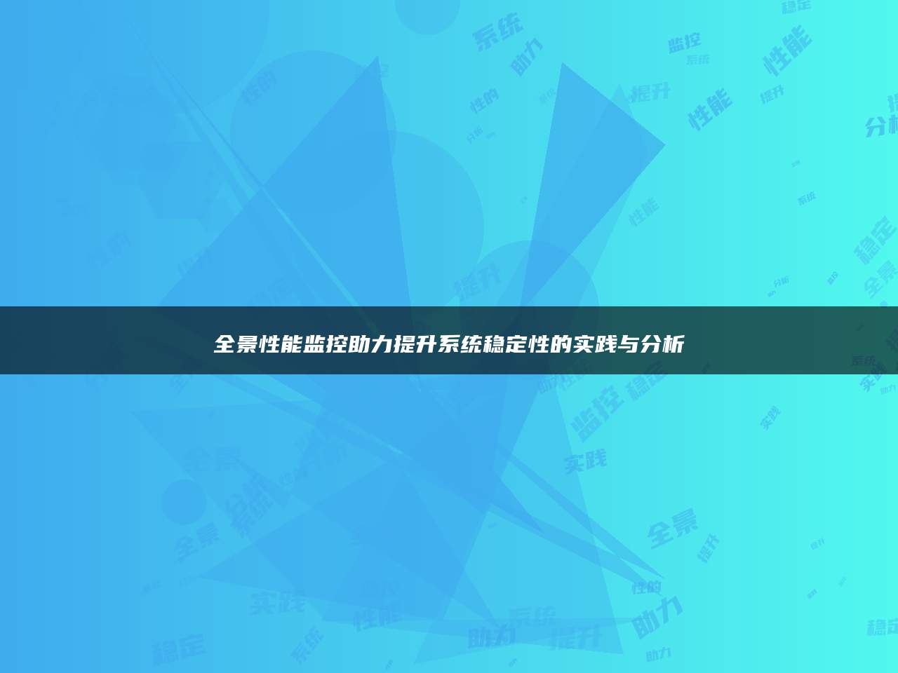 全景性能监控助力提升系统稳定性的实践与分析