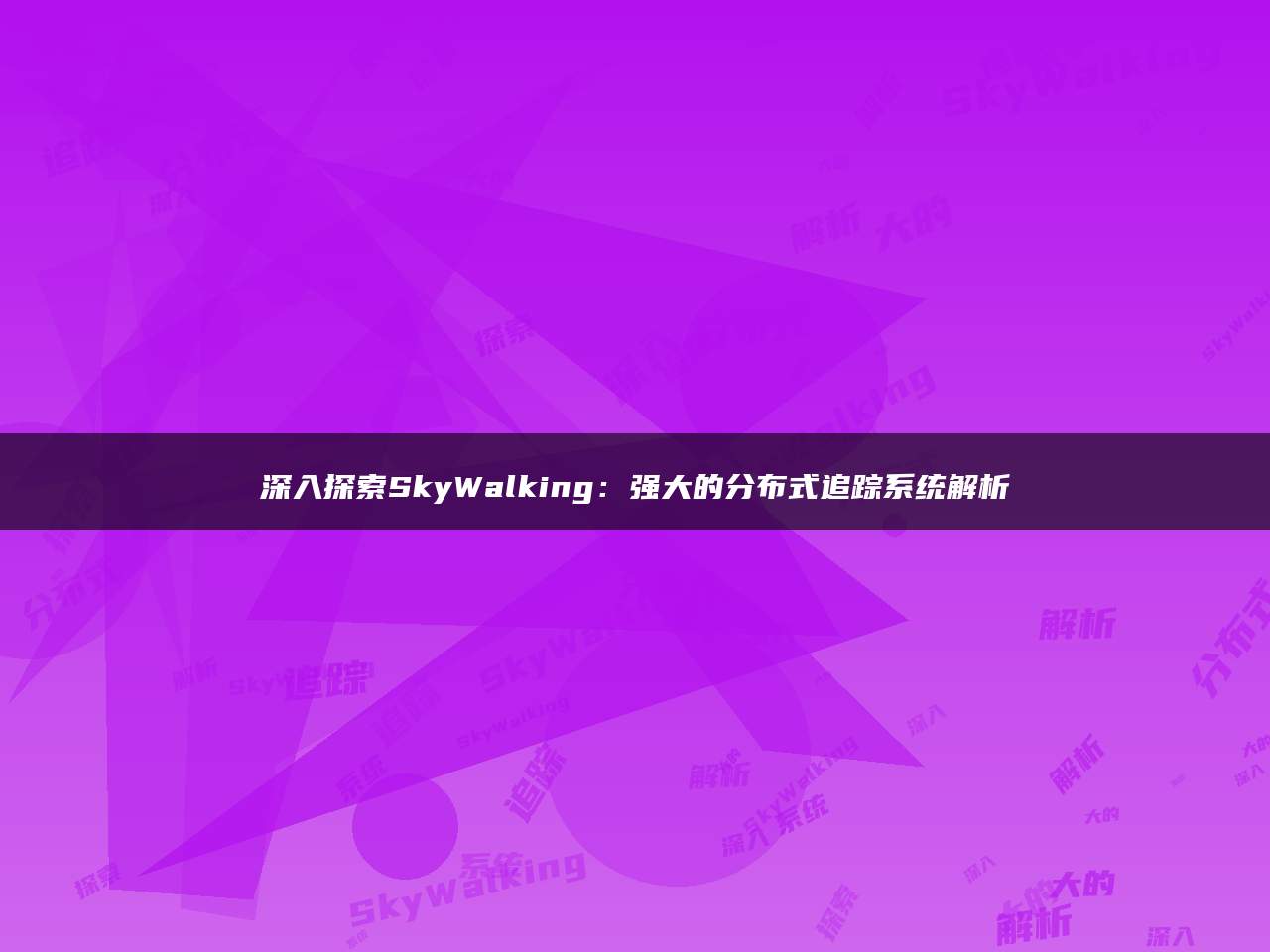 深入探索SkyWalking：强大的分布式追踪系统解析
