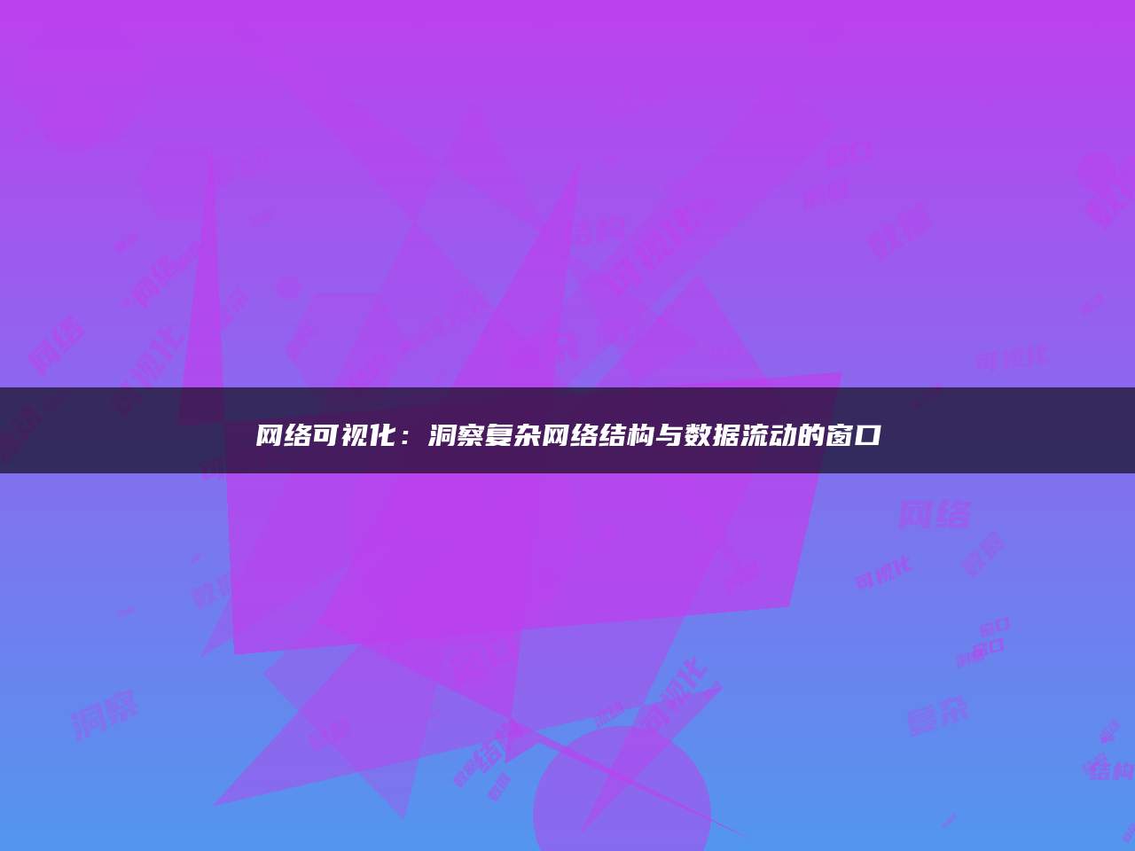 网络可视化：洞察复杂网络结构与数据流动的窗口