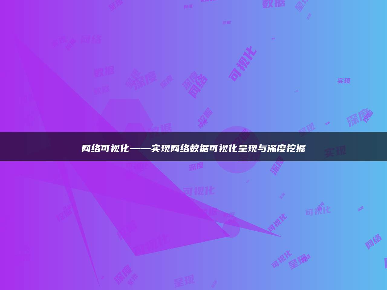 网络可视化——实现网络数据可视化呈现与深度挖掘