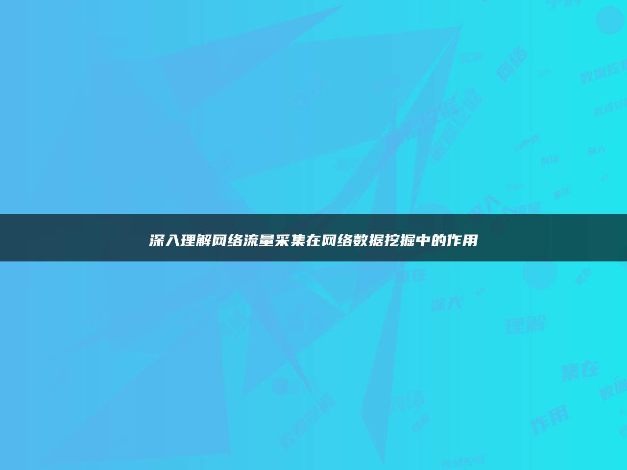 深入理解网络流量采集在网络数据挖掘中的作用