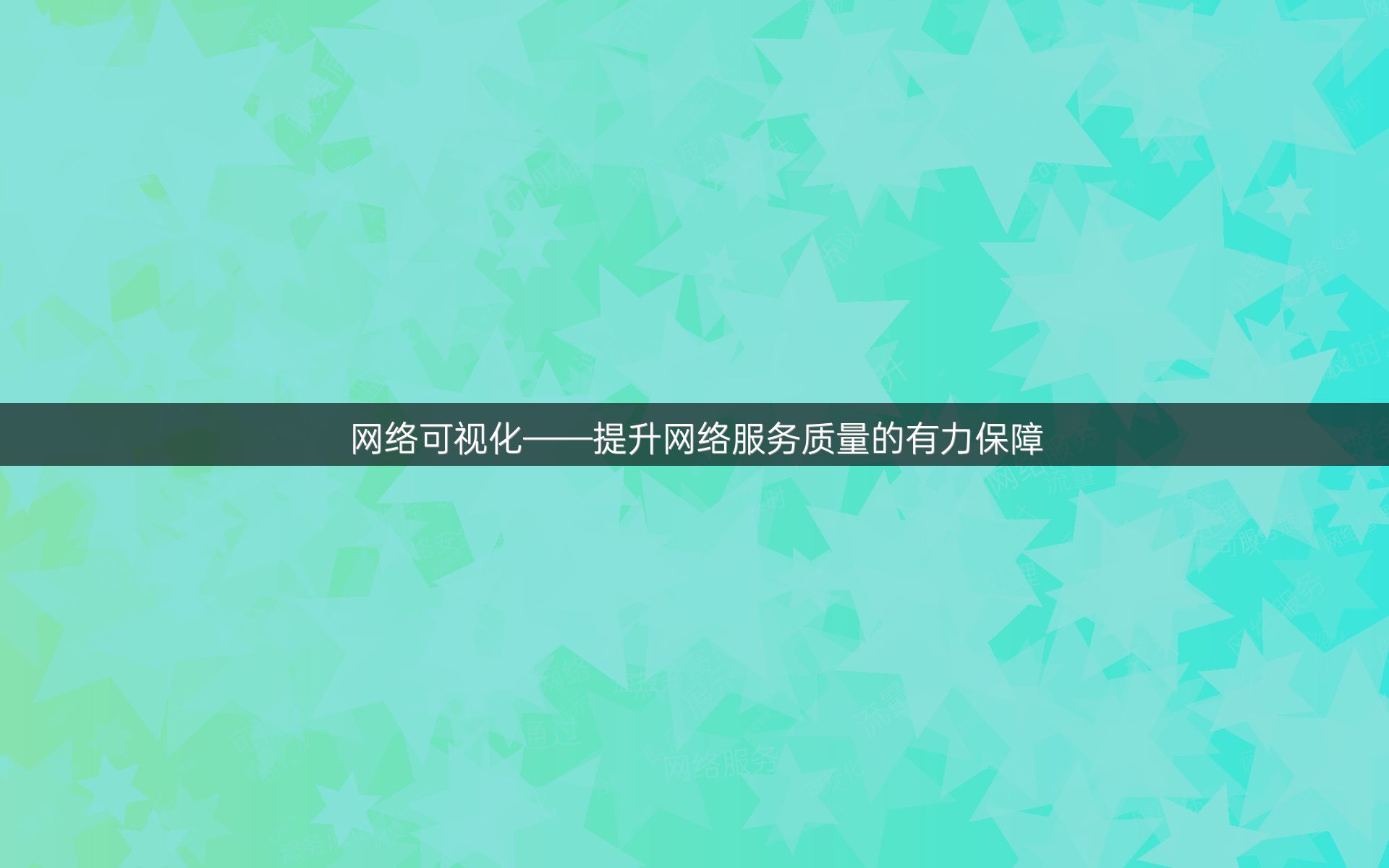 网络可视化——提升网络服务质量的有力保障