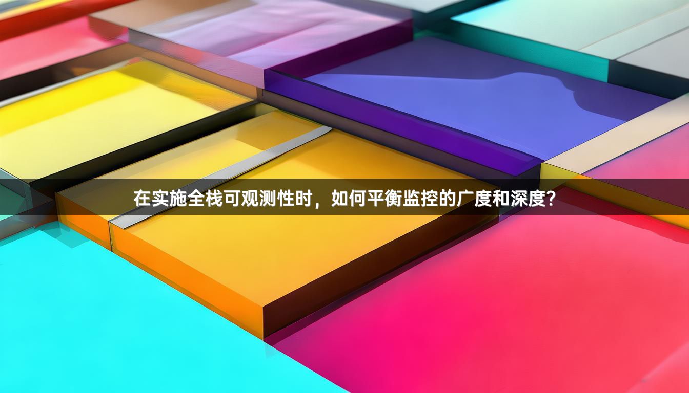 在实施全栈可观测性时，如何平衡监控的广度和深度？
